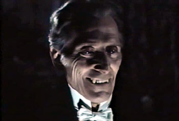 Peter Cushing as a vampire.